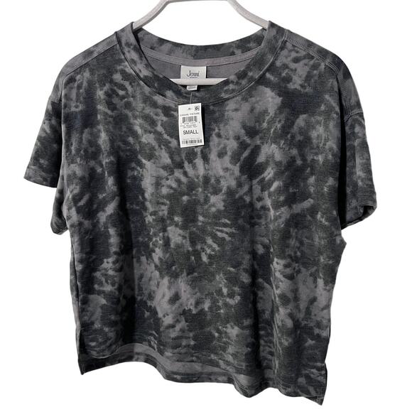 JENNI WOMENS SUPER SOFT PAJAMA T-SHIRT GREY SWIRL TIE-DYE SIZE SMALL NEW! - Picture 8 of 11